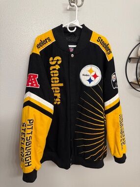 NFL Pittsburg Steelers “Snoop Dog Style” Varisity Jacket size XXXL
